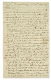 WEEDON, GEORGE. Autograph Letter Signed, GWeedon, to Charles Willson Peale,